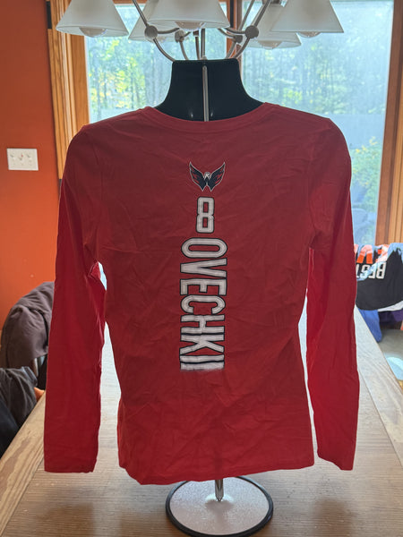 Washington Capitals Ovechkin Womens Long Sleeve Shirt Medium