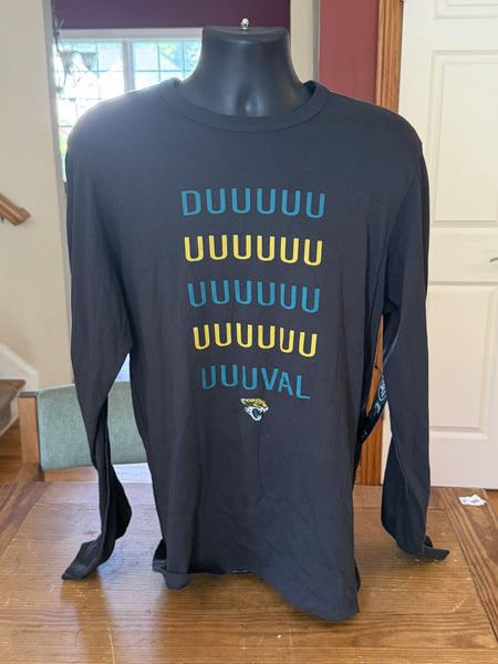 47Brand Jacksonville Jaguars DUUVAL Long Sleeve Shirt Medium