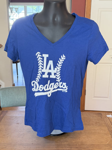 Los Angeles Dodgers Ohtani #17 Women's V-Neck T-Shirt Medium