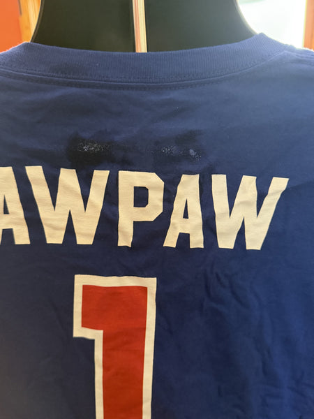 Fanatics Atlanta Braves Pawpaw #1 Blue T-Shirt Size XL