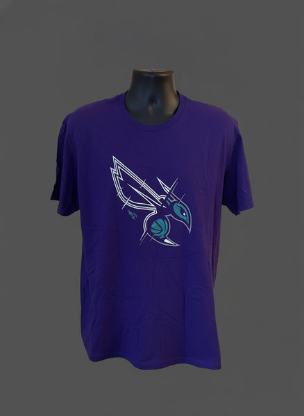 CHARLOTTE HORNETS Fanatics Purple Graphic T-Shirt Size Large